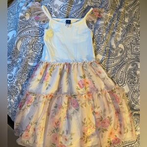 3/$12 Old Navy White and Pink Floral Kids Dress